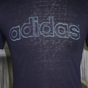 Vintage 80s Adidas Trefoil Burnout T Shirt