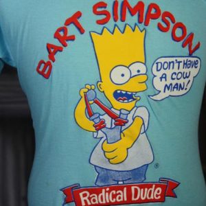 Vintage 80s Bart Simpson Radical Dude T Shirt