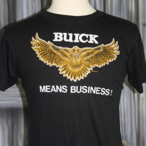 Vintage 80s Buick Cars Means Business Eagle T Shirt