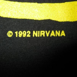 1992 NIRVANA READING 92 SMILEY VINTAGE T-SHIRT SEATTLE