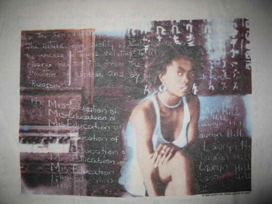 1999 LAURYN HILL MISEDUCATION TOUR VINTAGE T-SHIRT FUGEES