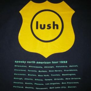 1992 LUSH NORTH AMERICAN TOUR VINTAGE T-SHIRT SHOEGAZE