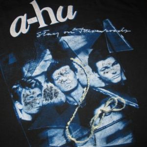 1988 A-HA STAY ON THESE ROADS VINTAGE T-SHIRT