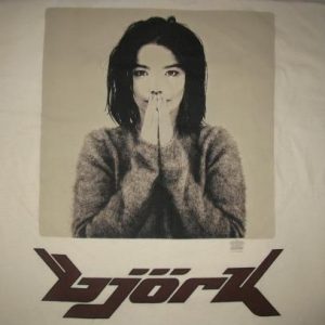 BJORK DEBUT VINTAGE T-SHIRT 93/95 THE SUGARCUBES TRIP HOP