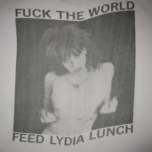 1989 LYDIA LUNCH THE UNCENSORED VINTAGE T-SHIRT