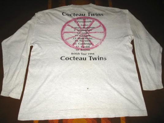 1994 COCTEAU TWINS FOUR CALENDAR CAFE TOUR VINTAGE T-SHIRT