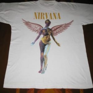 1994 NIRVANA IN UTERO VINTAGE T-SHIRT SEATTLE