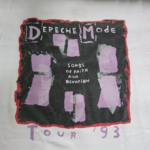1993 DEPECHE MODE DEVOTIONAL US TOUR VINTAGE T-SHIRT