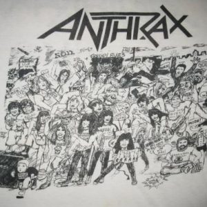 80s ANTHRAX NO FRILLS VINTAGE T-SHIRT