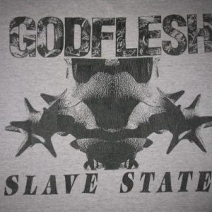 1991 GODFLESH SLAVE STATE GREY VINTAGE T-SHIRT EARACHE
