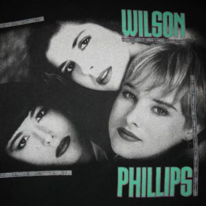 1990 WILSON PHILLIPS VINTAGE T-SHIRT BEACH BOYS MAMAS PAPAS