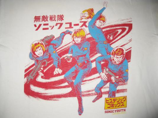 1992 SONIC YOUTH COMIC SPACEMAN VINTAGE T-SHIRT AUSTRALIA