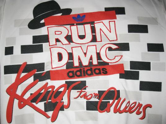 80s RUN DMC KINGS FROM QUEENS VINTAGE SWEATSHIRT HIP HOP