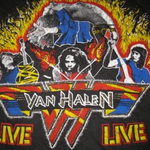 80s VAN HALEN RUNNIN WITH THE DEVIL VINTAGE T-SHIRT