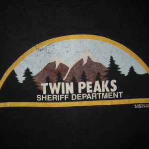1990 TWIN PEAKS SHERIFF DEPARTMENT VINTAGE T-SHIRT