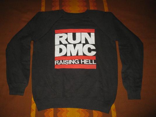 1986 RUN DMC RAISING HELL VINTAGE SWEATSHIRT HIP HOP