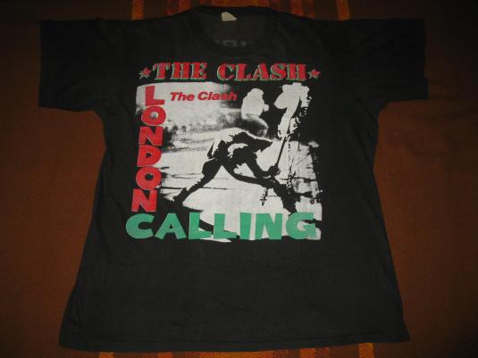 80s THE CLASH LONDON CALLING SANDINISTA VINTAGE T-SHIRT | Defunkd