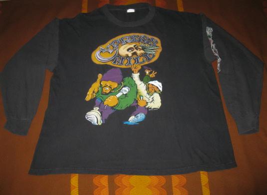 90s CYPRESS HILL VINTAGE LONG SLEEVE T-SHIRT LA SPLIFFSTERS
