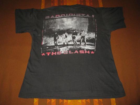 80s THE CLASH LONDON CALLING SANDINISTA VINTAGE T-SHIRT | Defunkd