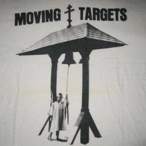 80s MOVING TARGETS BURNING IN WATER VINTAGE T-SHIRT