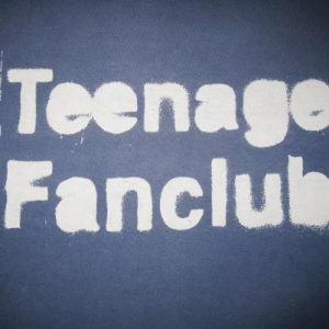 1993 TEENAGE FANCLUB STENCIL VINTAGE TSHIRT CREATION RECORDS