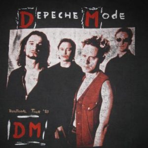 1993 DEPECHE MODE DEVOTIONAL EURO TOUR VINTAGE T-SHIRT