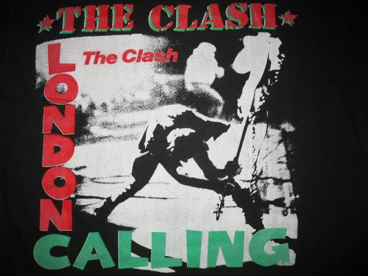 80s THE CLASH LONDON CALLING SANDINISTA VINTAGE T-SHIRT | Defunkd