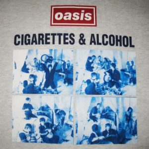 1994 OASIS CIGARETTES & ALCOHOL VINTAGE T-SHIRT