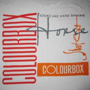 1986 COLOURBOX LOOKS LIKE WE'RE SHY 1 HORSE VTG T-SHIRT 4AD