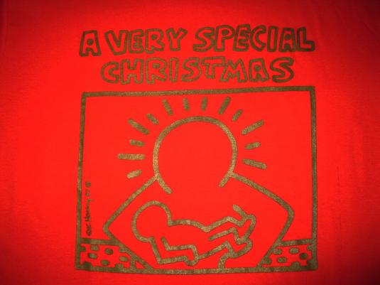 1987 KEITH HARING CHRISTMAS VINTAGE LONG SLEEVE T-SHIRT