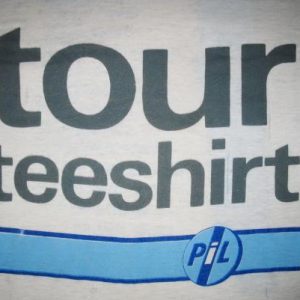 1986 PUBLIC IMAGE LIMITED TOUR VINTAGE T-SHIRT PIL LYDON