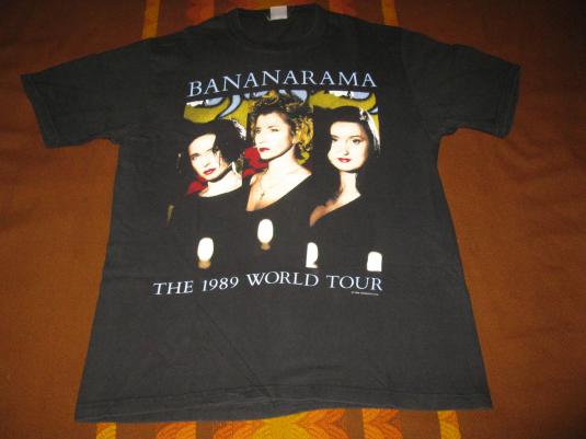 1989 BANANARAMA WORLD TOUR VINTAGE T-SHIRT | Defunkd
