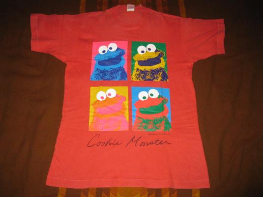 90s COOKIE MONSTER WARHOL-ESQUE VINTAGE T-SHIRT | Defunkd
