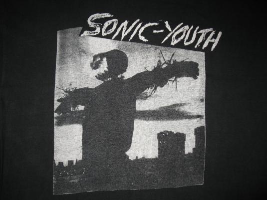 80s SONIC YOUTH BAD MOON RISING VINTAGE T-SHIRT