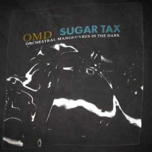 1991 OMD SUGAR TAX VINTAGE T-SHIRT O.M.D. NEW WAVE