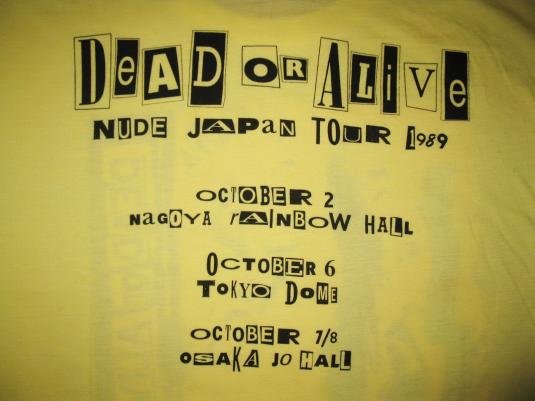 1989 DEAD OR ALIVE NUDE JAPAN TOUR TEE | labiela.com