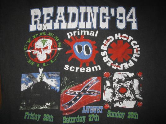 1994 READING FESTIVAL VINTAGE T-SHIRT RHCP PRIMAL SCREAM