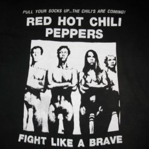 80s RED HOT CHILI PEPPERS FIGHT LIKE A BRAVE VINTAGE T-SHIRT