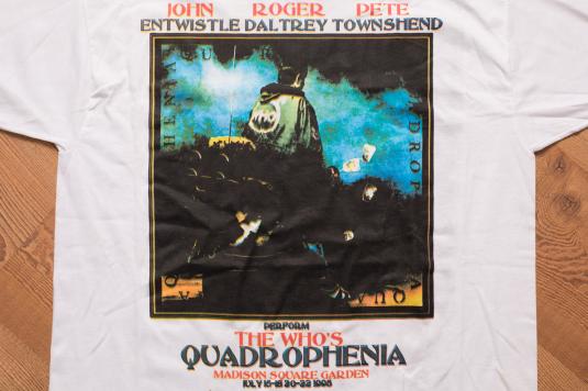 The Who Quadrophenia Tour T-Shirt, Madison Square Garden 90s | Defunkd