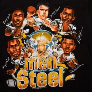 Pittsburgh Steelers Player Caricatures T-Shirt, Men of Steel