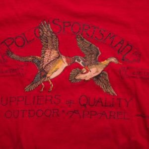 Vintage 90s Ralph Lauren Polo Sportsman Duck Hunting T-Shirt