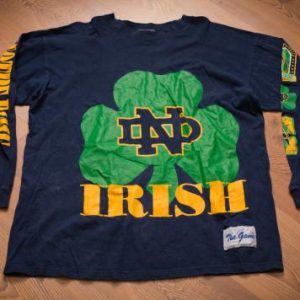 Notre Dame University Fighting Irish Long Sleeve T-Shirt 90s