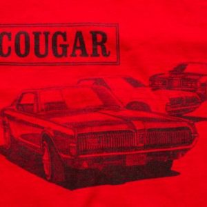 Mercury Cougar T-Shirt, Classic Muscle Car, Automotive Tee