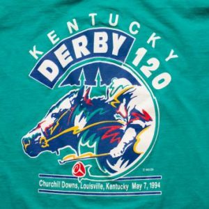 Vintage 90s 120th Kentucky Derby 1994 Horse Race T-Shirt