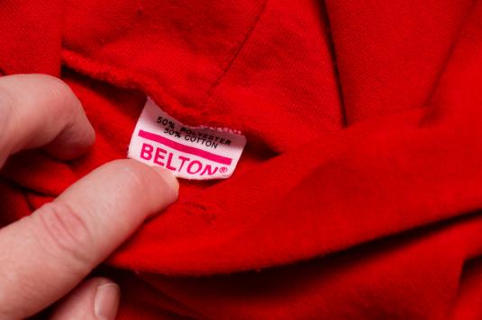 Vintage Detroit Red Wings Logo Hoodie Sweatshirt, Belton 50/50 Blend