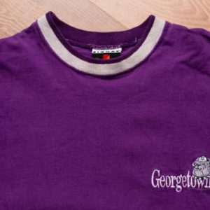 Georgetown Hoyas T-shirt, Purple College University Apparel