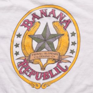 1980s Banana Republic T-Shirt, Classic Big Star Logo