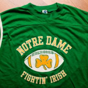 Notre Dame T-shirt Fighting Irish Football, University Artex