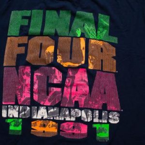 1991 NCAA Final Four T-Shirt, College Basketball Tournament