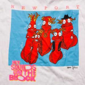 New Squids on the Block T-Shirt Funny "New Kids" NKOTB Spoof